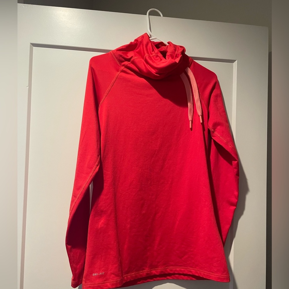 Hot pink pullover Nike dri-fit jacket